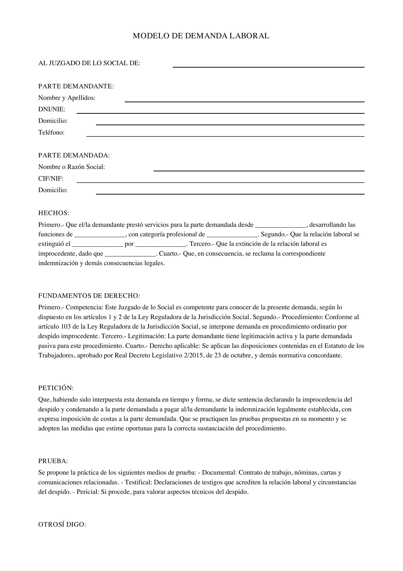 Modelo De Demanda Laboral